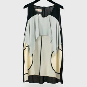 Marni Ruffled Colour Block Top